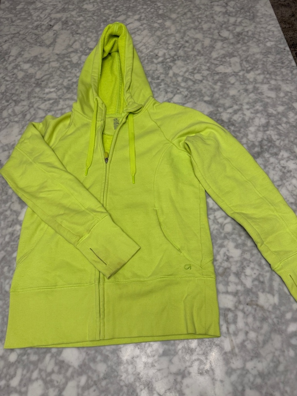 GAP Neon Yellow Green Zip-Up Hoodie